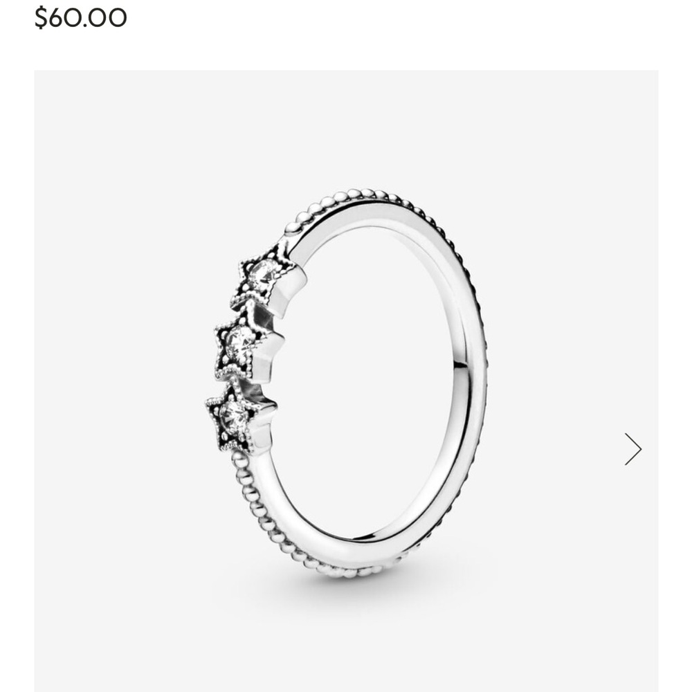 Pandora Celestial Stars Ring - Silver View 6
